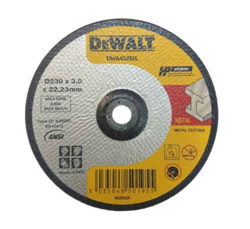 DEWALT disk za rezanje metala 230 x 22,23 mm DWA4525IA