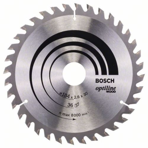 BOSCH List pile Optiline Wood 184 x 30 x 2,6 mm, 36 2608640611