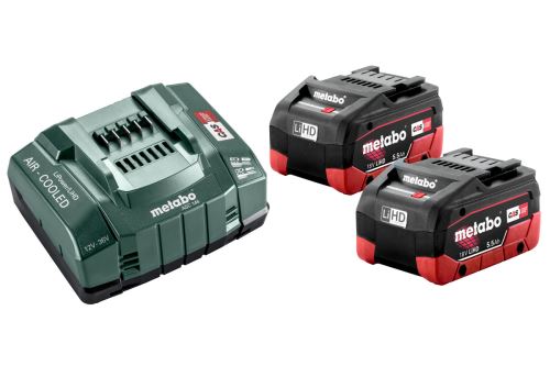 METABO Osnovni set (punjač + baterije) 18V / 2x LiHD 5,5 Ah 685122000