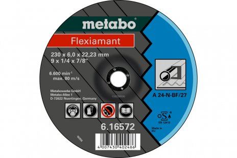 METABO Brusna ploča Flexiamant 115x6.8x22.23 čelik, SF 27 - 616725000 616725000