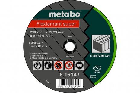 METABO Brusna ploča Flexiamant SUPER 125 x 2,5 x 22,23 kamen, TF 42 616312000