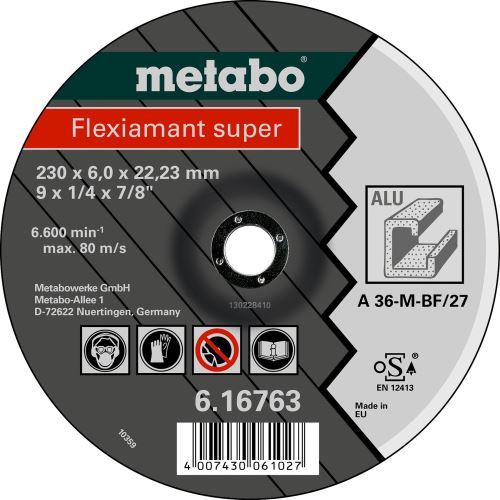 METABO Brusna ploča - neželjezni metali 230x6.0x22.2 616763000