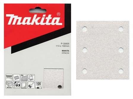 MAKITA brusni papir čičak 102x114 mm 6 rupa K60, 10 kom P-35813