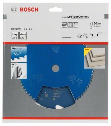 BOSCH List pile Expert for Fiber Cement 160 x 20 x 2,2 mm, 4 2608644121