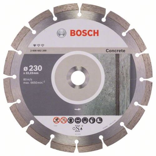 BOSCH Dijamantna rezna ploča Standard for Concrete 230 x 22,23 x 2,3 x 10 mm 2608602200