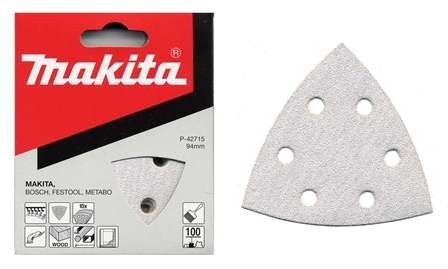 MAKITA brusni papir Velcro 94x94x94 mm 6 rupa K150, 10 kom P-42737