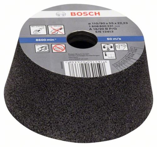 BOSCH Lonac za mljevenje, konusni - metal/lijevano željezo 90 mm, 110 mm, 55 mm, 16 1608600231