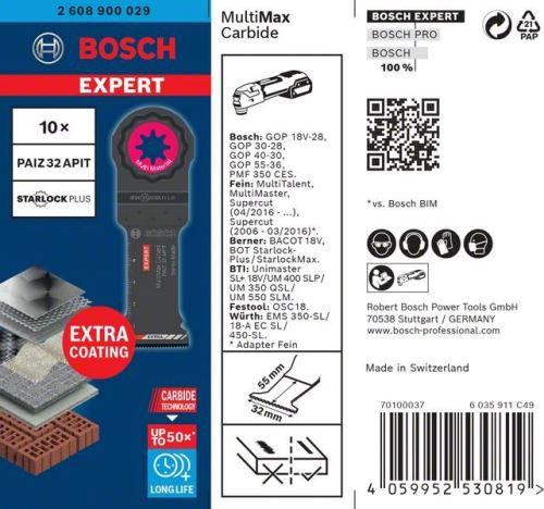 BOSCH EXPERT STARLOCKPLUS PAIZ32APIT, 10 kom 2608900029