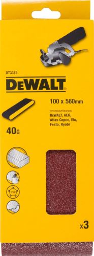 DEWALT Brusna traka za tračne brusilice K60, 560 x 100 mm (3 kom) DT3314