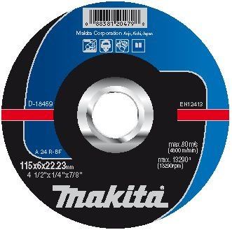 MAKITA brusna ploča čelik 115x6x22,23 mm D-18459