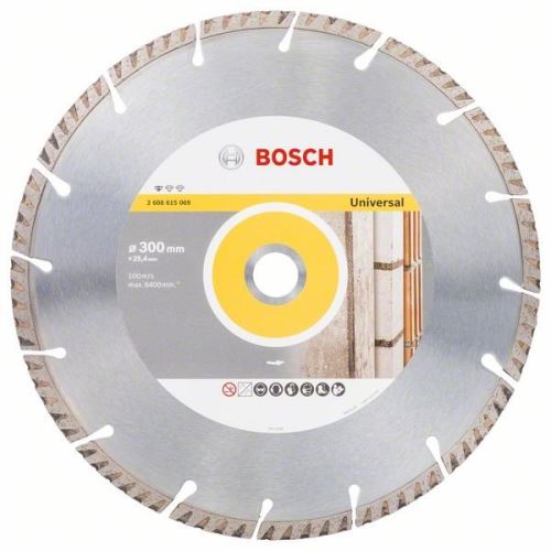 BOSCH Dijamantna rezna ploča Standard for Universal 300 × 25,4 300x25,4x3,3x10 mm 2608615069