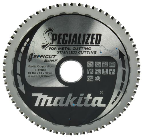 MAKITA čelični list pile Efficut 185x1,4x30 mm 60 zuba E-12843