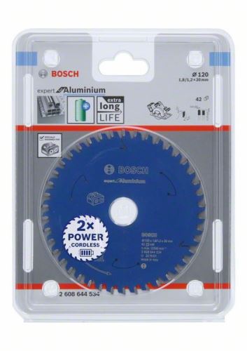 BOSCH List pile za akumulatorske pile; Expert for Aluminium 120x20x1.8/1.2x42T 2608644534