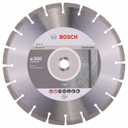 BOSCH Dijamantna rezna ploča Standard for Concrete 300 x 22,23 x 3,1 x 10 mm 2608602542