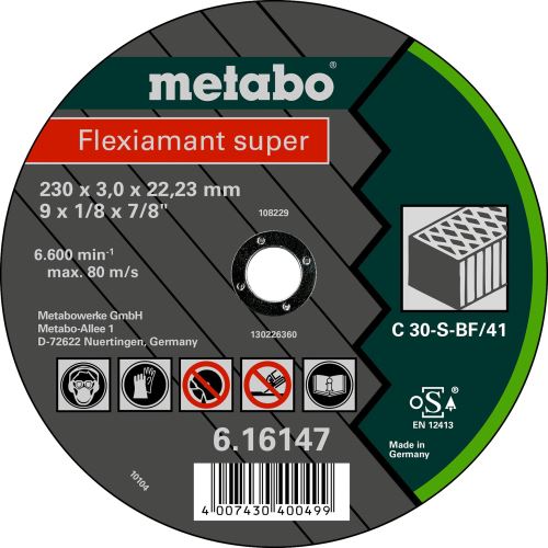 METABO Rezna ploča - kamen-FLEXIA SUPER 180x3.0x22.2 616143000