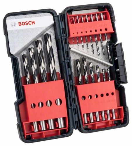 BOSCH 18-dijelni set spiralnih svrdla HSS PointTeQ ToughBox 2608577350