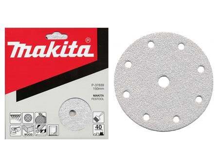 MAKITA brusni papir Velcro 150 mm 9 rupa K240, 50 kom P-38009