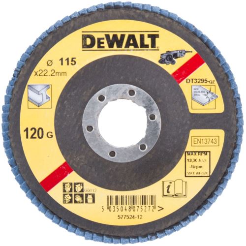 DEWALT Abrazivna plosnata ploča za metal 115 x 22,2 mm 60G DT3293