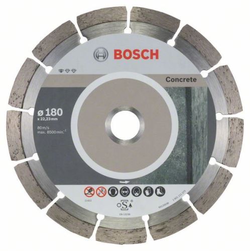 BOSCH Dijamantna rezna ploča Standard for Concrete 180 x 22,23 x 2 x 10 mm (10 kom) 2608603242