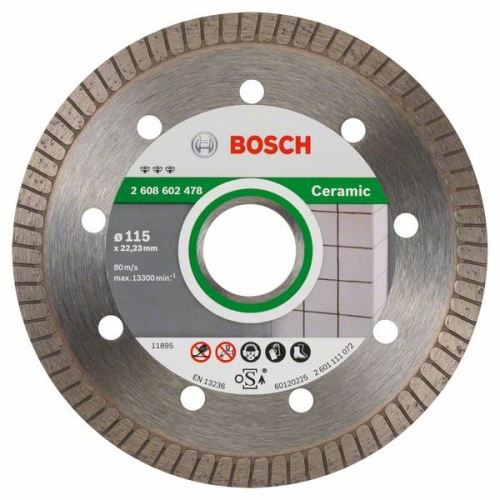 BOSCH dijamantna rezna ploča Best for Ceramic Extra-Clean Turbo - 230 x 22,23 x 1,8 x 7 mm 2608603597