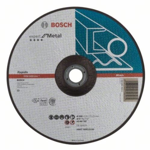 BOSCH Profilirana rezna ploča Expert for Metal – Rapido AS 46 T BF, 230 mm, 1,9 mm 2608603404