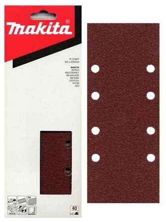 MAKITA brusni papir 93x228 mm 8 rupa K240, 10 kom P-36049