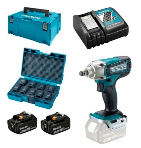 Makita akumulatorska udarna odvijač 1/2" Li-ion LXT 18V/3.0Ah DTW190JX3