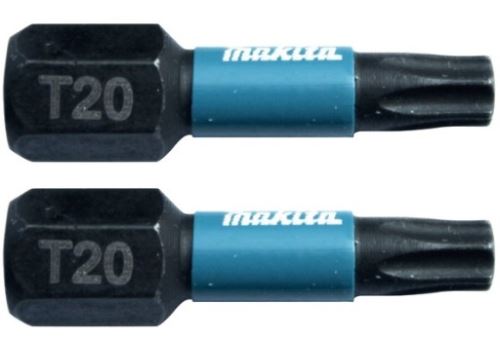 MAKITA torzijski bit 1/4" IMPACT BLACK T20, 25 mm 2 kom B-63672