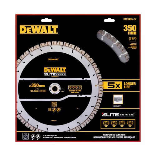 DeWALT Dijamantna oštrica ELITE SERIES 350 x 25,4 mm za rezanje armature DT20465