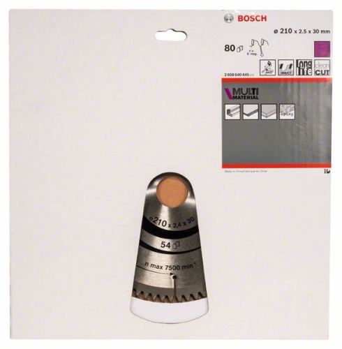 BOSCH List pile Multi Material 210 x 30 x 2,5 mm; 80 2608640445