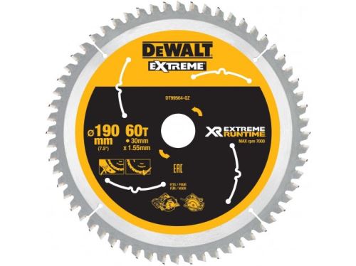 DeWALT List pile (idealan za FLEXVOLT pile) 190 x 30 mm, 60 zuba DT99564