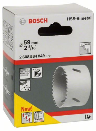 BOSCH HSS-bimetalni bušilica za standardni adapter 59 mm, 2 5/16" 2608584849