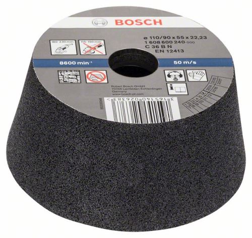 BOSCH Lonac za mljevenje, konusni - kamen/beton 90 mm, 110 mm, 55 mm, 36 1608600240