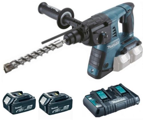 Makita Akumulatorski čekić Li-ion LXT 2x18V/5.0Ah, Makpac DHR263PT2J