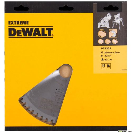 DeWALT Extreme Workshop list pile 250 x 30 mm, 60 zuba DT4352