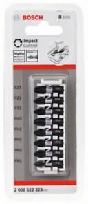 BOSCH Set Impact Control bitova, 8 komada, 1×PH1;3×PH2;1×PH3;2×PZ2;1×PZ3 2608522323