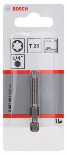 BOSCH Bit odvijač extra tvrdi Extra-Hart T25, 49 mm 2607001638