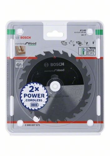 BOSCH List pile za akumulatorske pile; Standard za drvo 140x20x1,5/1,0x24T 2608837671