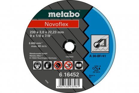 METABO Brusna ploča Novoflex 230 x 3,0 x 22,23 čelik, TF 42 616477000