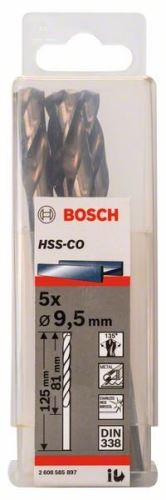 BOSCH svrdla za metal HSS-Co, DIN 338 9,5 x 81 x 125 mm (5 kom) 2608585897