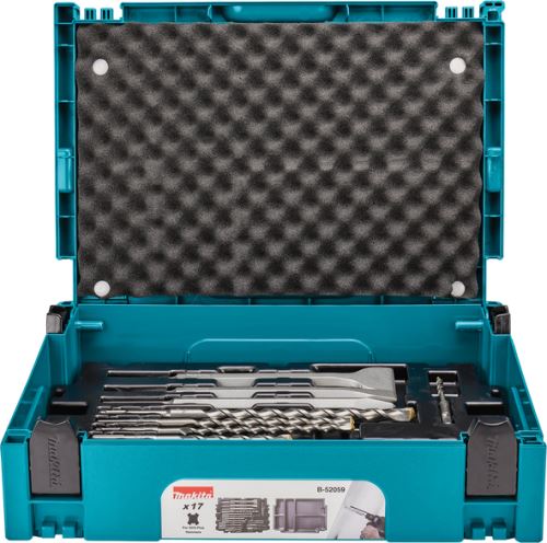 MAKITA set svrdla i dlijeta SDS-Plus Makpac 17 kom B-52059