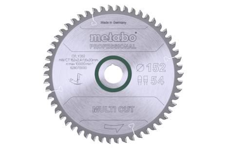 METABO List pile "multi cut - professional", 152 x 20 mm, 54 zuba, 5° neg 628070000