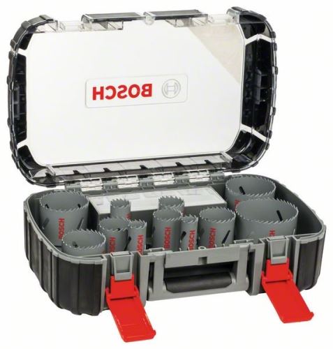 BOSCH 17-dijelni set univerzalnih bušilica HSS BIM 20; 22; 25; 32; 35; 40; 44; 51; 60; 64; 76 mm 2608580887