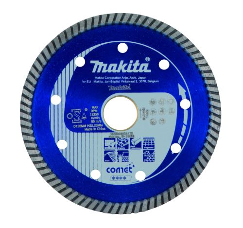 MAKITA dijamantna rezna ploča Comet Turbo 125x22,23 mm B-12996