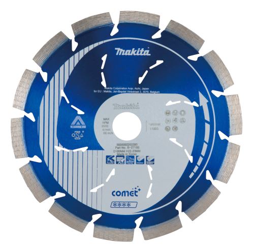 MAKITA dijamantna rezna ploča Comet 180x10x22,23 mm B-27193