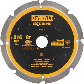 DeWALT list pile za vlaknocementne i laminatne ploče, 216 x 30 mm, 8 zuba DT1473