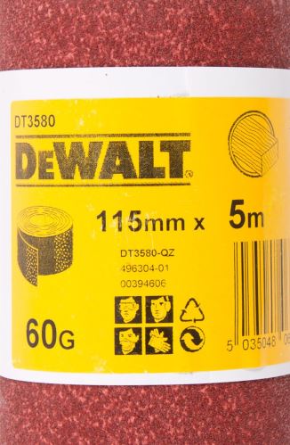 DeWALT brusni papir u kolutu 5 mx 115 mm, P60 DT3580