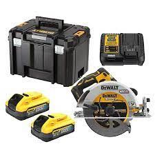 DEWALT 18V XR 190mm kružna pila 2x 5.0Ah baterija PowerStack DCS573H2T