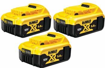 DeWALT 18V starter kit 3 baterije 5Ah DCB184P3