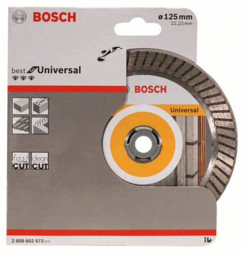 BOSCH Dijamantna rezna ploča Best for Universal Turbo 125 x 22,23 x 2,2 x 12 mm 2608602672